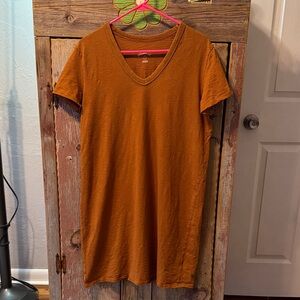 Universal Thread Women's Short Sleeve Rust T-Shirt Dress size large